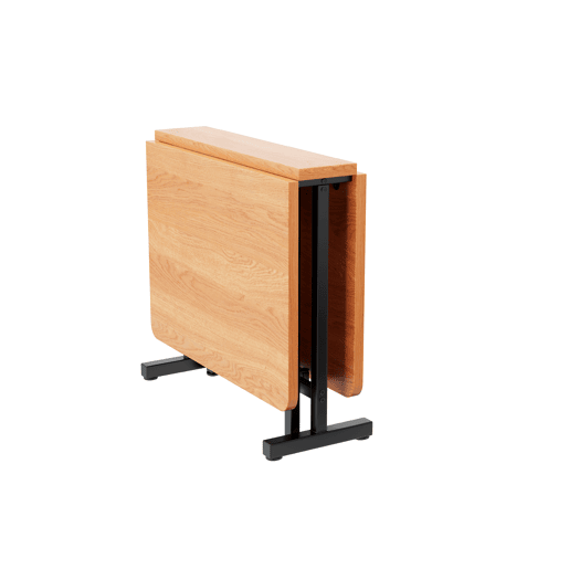 Mesa de jantar extensível 120 cm x 80 cm - Estilo moderno minimalista, estrutura em liga de alta resistência - Carvalho
