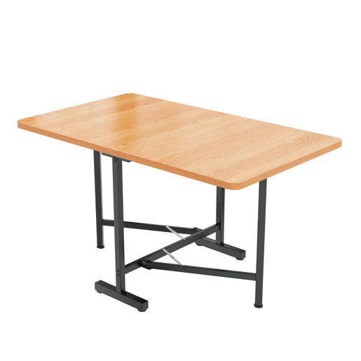 Mesa de jantar extensível 120 cm x 80 cm - Estilo moderno minimalista, estrutura em liga de alta resistência - Carvalho