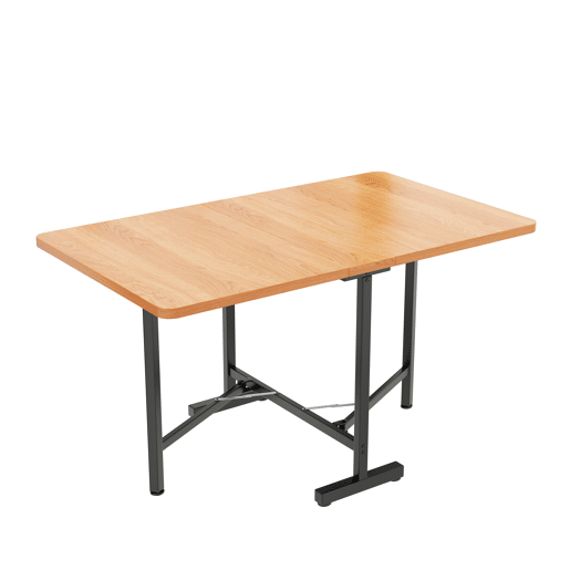 Mesa de jantar extensível 120 cm x 80 cm - Estilo moderno minimalista, estrutura em liga de alta resistência - Carvalho