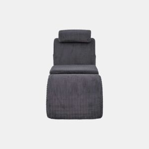 Poltrona ergonómica - design exclusivo, espuma de compressão, capa removível - Cinza escuro