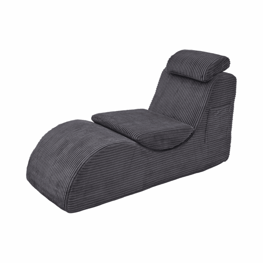 Poltrona ergonómica - design exclusivo, espuma de compressão, capa removível - Cinza escuro