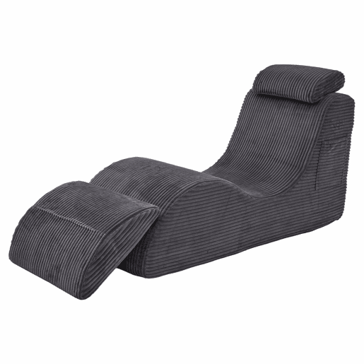 Poltrona ergonómica - design exclusivo, espuma de compressão, capa removível - Cinza escuro