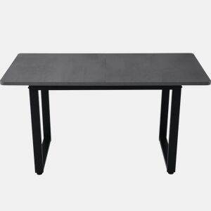 Mesa de jantar retangular - Estilo industrial, mesa de café, moderna, em ferro - Cinza