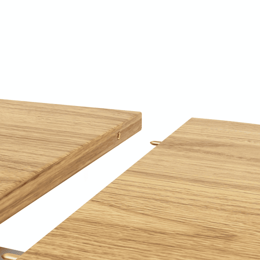 Mesa extensível redonda 118-158 cm - Mesa de jantar para 6 pessoas - Cor madeira