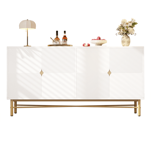 Aparador de mdf com 4 portas,branco
