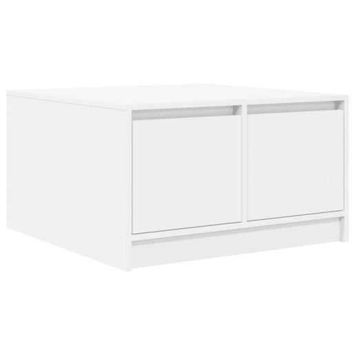Mesa de Centro, Mesa baixa, com gavetas 70,5x70x40 cm branco