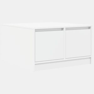 Mesa de Centro, Mesa baixa, com gavetas 70,5x70x40 cm branco