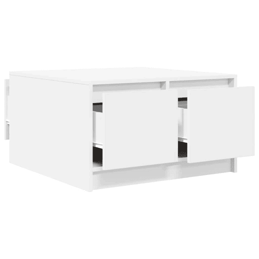Mesa de Centro, Mesa baixa, com gavetas 70,5x70x40 cm branco