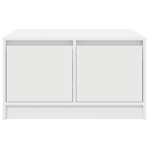 Mesa de Centro, Mesa baixa, com gavetas 70,5x70x40 cm branco