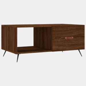 Mesa de Centro, Mesa baixa, 90x50x40 cm derivados de madeira carvalho castanho
