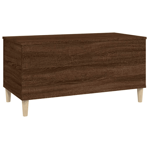Mesa de Centro, Mesa baixa, 90x44,5x45 cm derivados madeira carvalho castanho