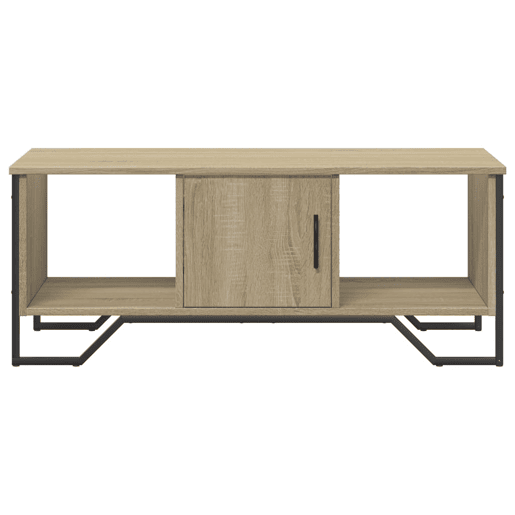 Mesa de Centro, Mesa baixa, 100x51x40 cm derivados madeira carvalho sonoma