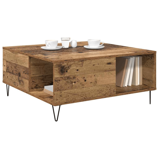 Mesa de Centro, Mesa baixa, Madeira Antiga 80 x 80 x 36,5 cm