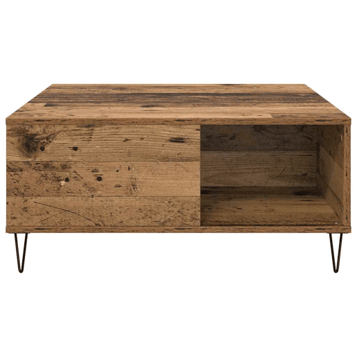 Mesa de Centro, Mesa baixa, Madeira Antiga 80 x 80 x 36,5 cm
