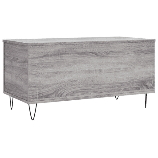 Mesa de Centro, Mesa baixa, 90x44,5x45 cm derivados de madeira cinza sonoma