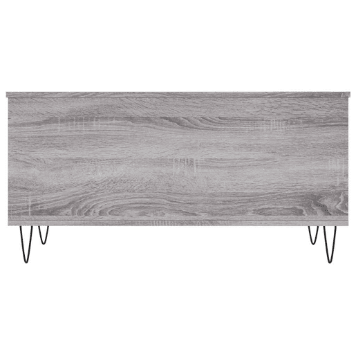 Mesa de Centro, Mesa baixa, 90x44,5x45 cm derivados de madeira cinza sonoma