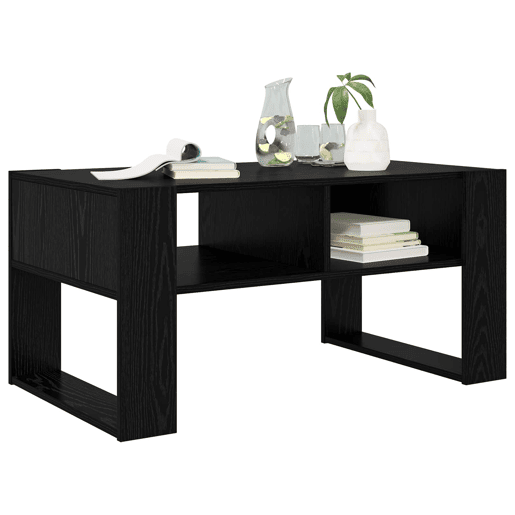 Mesa de Centro, Mesa baixa, com armazenamento Carvalho Preto 92 x 53 x 45 cm