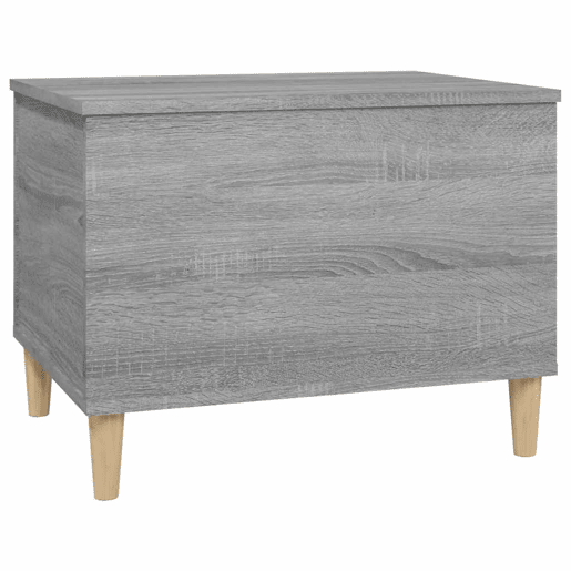 Mesa de Centro, Mesa baixa, 60x44,5x45 cm derivados de madeira cinza sonoma