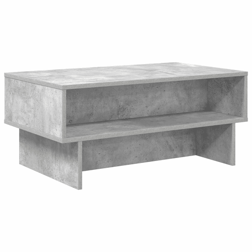 Mesa de Centro, Mesa baixa, Cinzento 80 x 46 x 35 cm Madeira processada