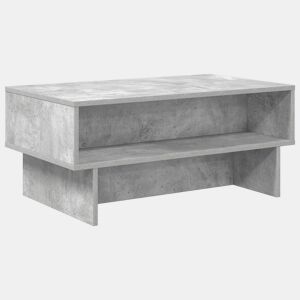 Mesa de Centro, Mesa baixa, Cinzento 80 x 46 x 35 cm Madeira processada