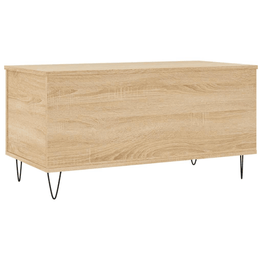 Mesa de Centro, Mesa baixa, 90x44,5x45 cm derivados madeira carvalho sonoma