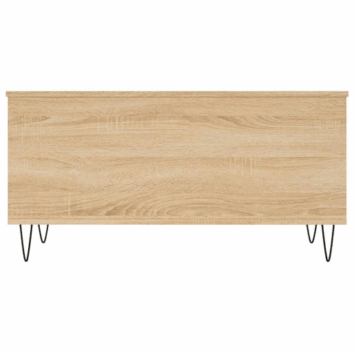 Mesa de Centro, Mesa baixa, 90x44,5x45 cm derivados madeira carvalho sonoma