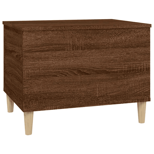 Mesa de Centro, Mesa baixa, 60x44,5x45 cm derivados madeira carvalho castanho