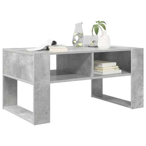 Mesa de Centro, Mesa baixa, Cinzento 92 x 53 x 45 cm Madeira processada