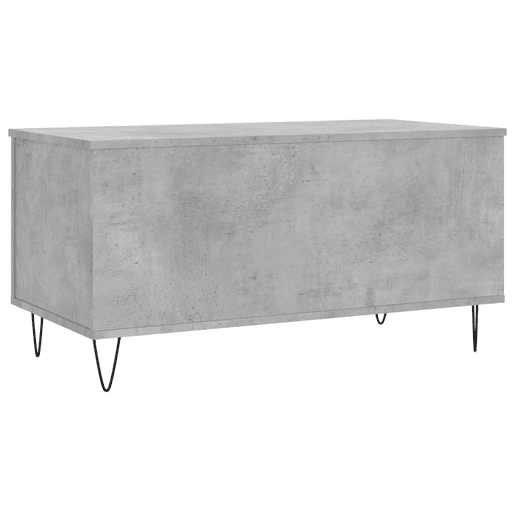 Mesa de Centro, Mesa baixa, 90x44,5x45 derivados de madeira cinzento cimento