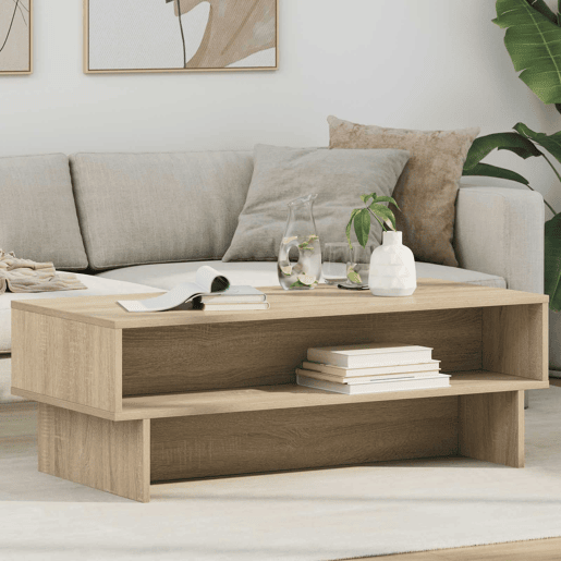 Mesa de Centro, Mesa baixa, Carvalho Sonoma 100 x 46 x 35 cm