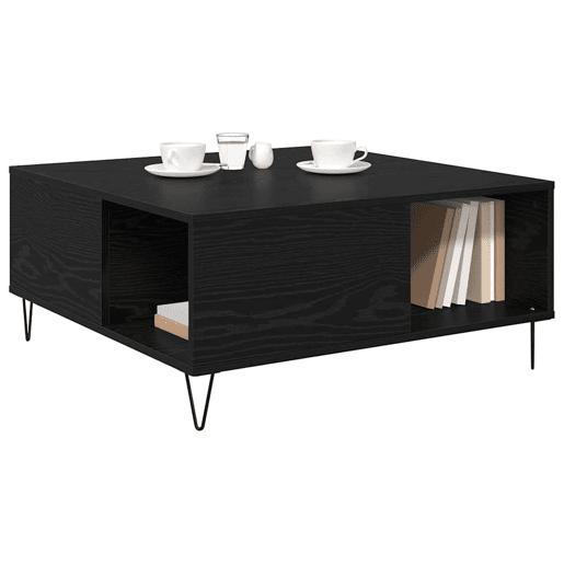 Mesa de Centro, Mesa baixa, Carvalho Preto 80 x 80 x 36,5 cm
