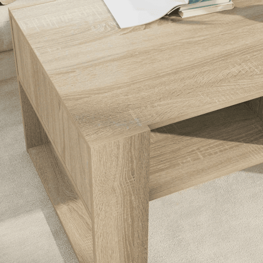 Mesa de Centro, Mesa baixa, Carvalho Sonoma 92 x 53 x 45 cm