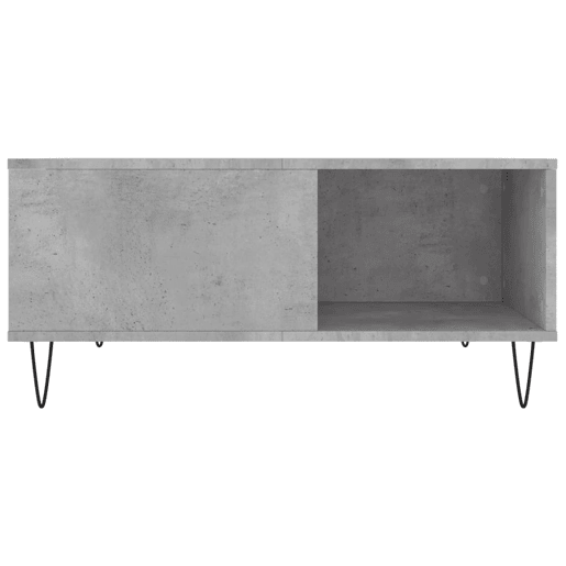 Mesa de Centro, Mesa baixa, 80x80x36,5 cm derivados madeira cinzento cimento