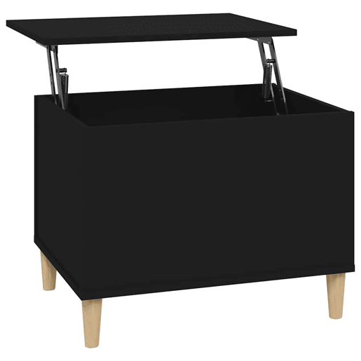 Mesa de Centro, Mesa baixa, 60x44,5x45 cm derivados de madeira preto
