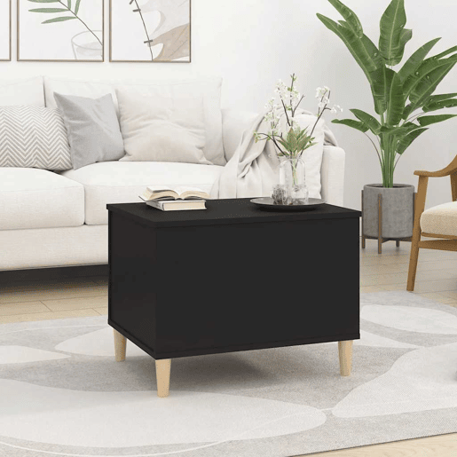 Mesa de Centro, Mesa baixa, 60x44,5x45 cm derivados de madeira preto