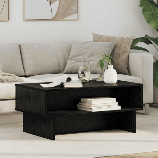 Mesa de Centro, Mesa baixa, Carvalho Preto 80 x 46 x 35 cm