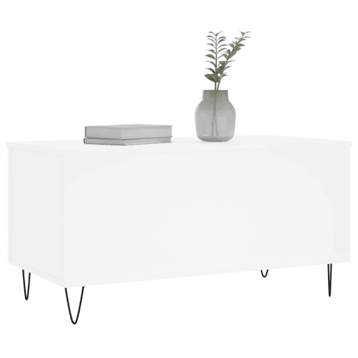 Mesa de Centro, Mesa baixa, 90x44,5x45 cm derivados de madeira branco