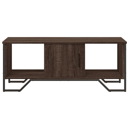 Mesa de Centro, Mesa baixa, 100x51x40 cm derivados madeira carvalho castanho