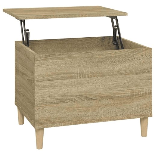 Mesa de Centro, Mesa baixa, 60x44,5x45 cm derivados madeira carvalho sonoma
