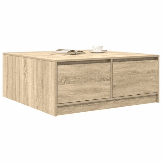 Mesa de Centro, Mesa baixa, com gavetas 100x100x40 cm carvalho sonoma