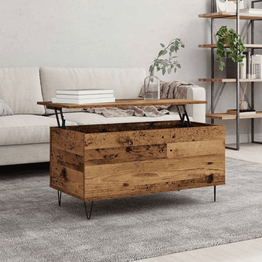 Mesa de Centro, Mesa baixa, Madeira antiga 90 x 44.5 x 45 cm