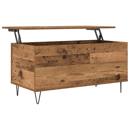 Mesa de Centro, Mesa baixa, Madeira antiga 90 x 44.5 x 45 cm