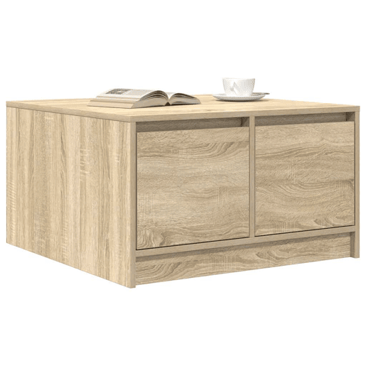 Mesa de Centro, Mesa baixa, com gavetas 70,5x70x40 cm carvalho sonoma