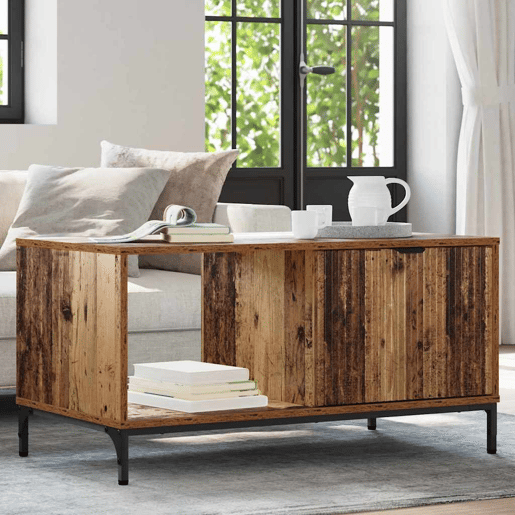 Mesa de Centro, Mesa baixa, com gaveta Madeira antiga 90 x 49 x 46 cm