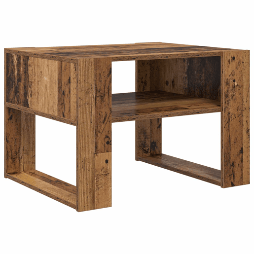 Mesa de Centro, Mesa baixa, com armazenamento Madeira antiga 66 x 53 x 45 cm