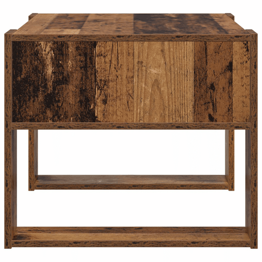 Mesa de Centro, Mesa baixa, com armazenamento Madeira antiga 66 x 53 x 45 cm