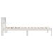 Estructura de cama individual para adultos Estructura de cama individual para adultos Blanco