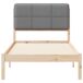 Estructura de cama simple para adultos 85x205 Estructura de cama simple para adultos 85x205 Blanco/ Gris Claro