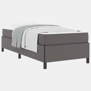 Estrutura de cama de solteiro para adultos com colchão - Cinzeto 100 x 200 cm tecido