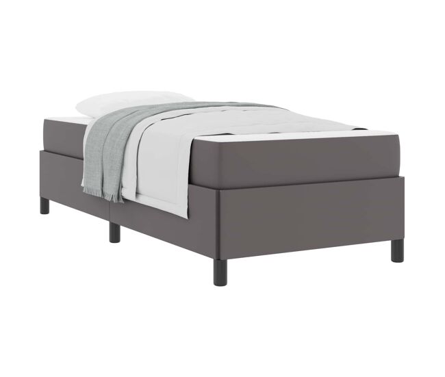 Estructura de cama individual para adultos - gris 100 x 200 cm tela